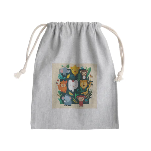 動物の楽園 Mini Drawstring Bag