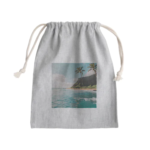 南国の海イラストグッズ Mini Drawstring Bag