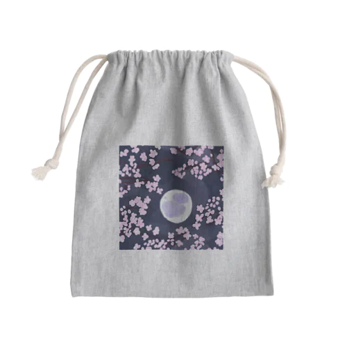 夜桜 Mini Drawstring Bag