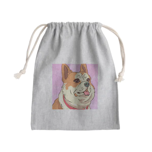 人懐こい犬 Mini Drawstring Bag