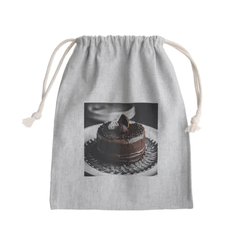 海外風チョコレートケーキ Mini Drawstring Bag