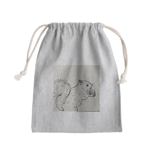 リス Mini Drawstring Bag