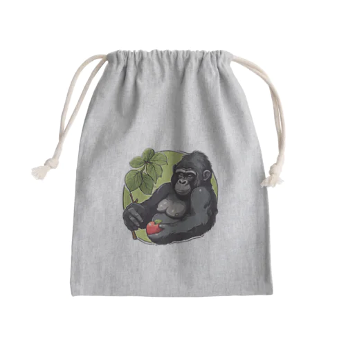 ゴリラ「gorugo」の日常 Mini Drawstring Bag