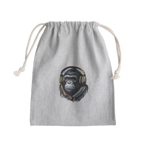 ヘッドホンゴリラ「gorugo」のおちゃらけタイム Mini Drawstring Bag