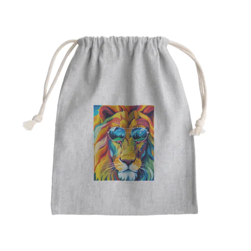 ワイルドライオン Mini Drawstring Bag