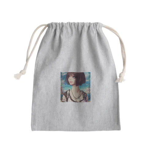 希望に満ちた娘 Mini Drawstring Bag