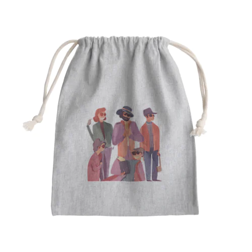 スタイリッシュ Mini Drawstring Bag