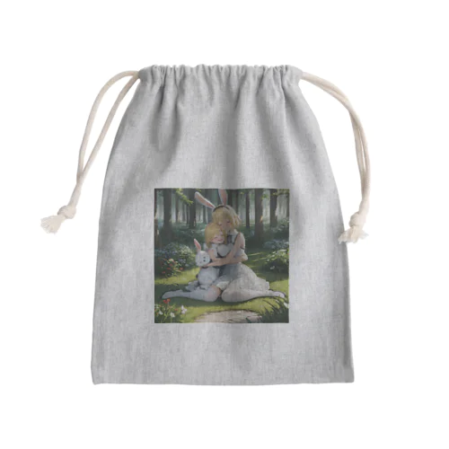 姉妹とうさチャン Mini Drawstring Bag