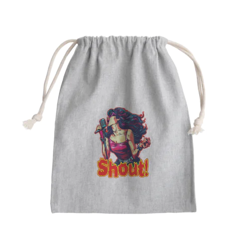 SHOUT!　【ROCK歌手】シャウト！ Mini Drawstring Bag