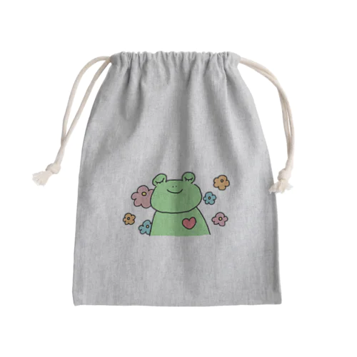 愛と癒しのかえるくん Mini Drawstring Bag