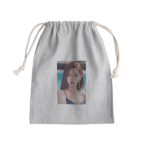 綺麗なお姉さん Mini Drawstring Bag