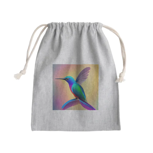 虹色の小鳥 Mini Drawstring Bag
