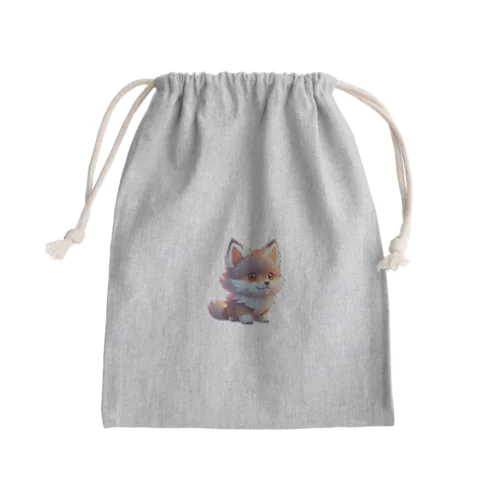 キツネくん Mini Drawstring Bag