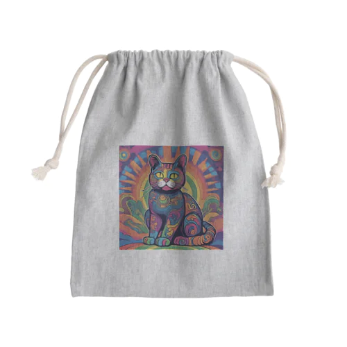 招き猫 Mini Drawstring Bag