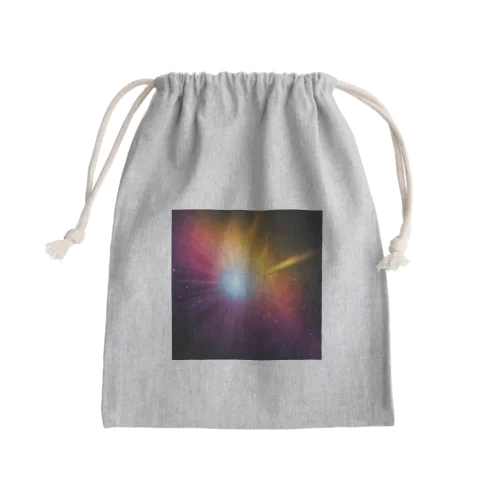 宇宙に漂う青白い光 Mini Drawstring Bag