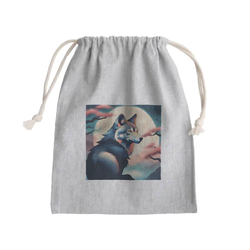 ナイトウルフ Mini Drawstring Bag