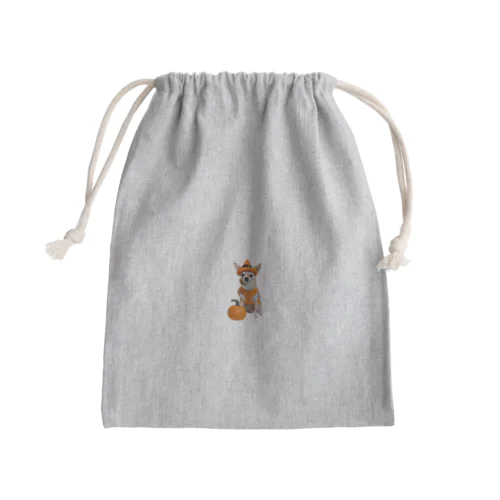 極小チワワが仮装パーティーで楽しむ！かぼちゃのランタンマジック Mini Drawstring Bag