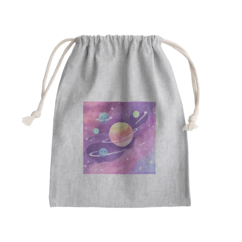 宇宙のパワーを感じて Mini Drawstring Bag