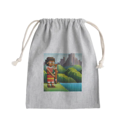 ドット絵のディジュリドゥ Mini Drawstring Bag