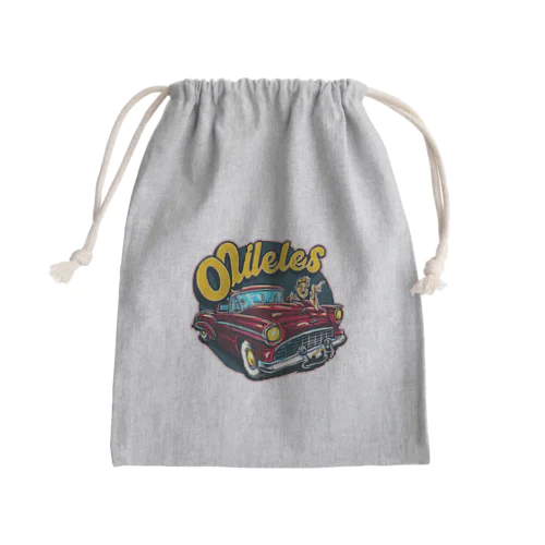 OLDIES　　50’ｓ ＣＡＲ Mini Drawstring Bag