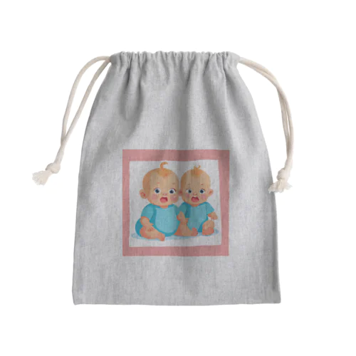 双子ちゃん Mini Drawstring Bag