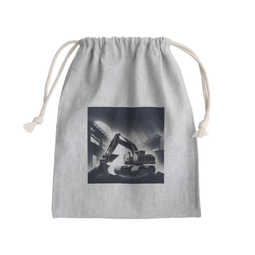 モノクロユンボグッズ Mini Drawstring Bag