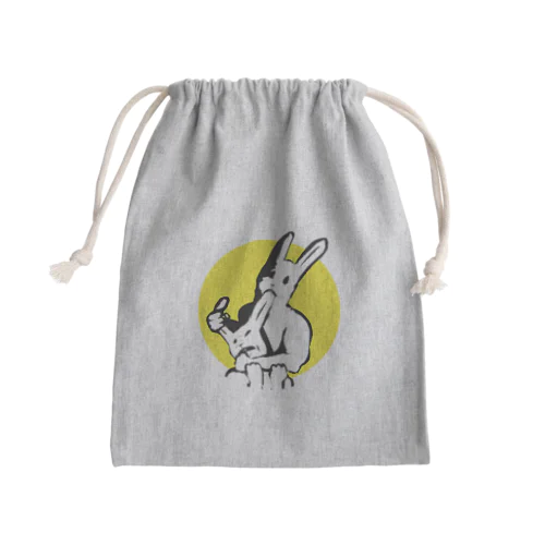 共喰い🐰（ウサギ） Mini Drawstring Bag