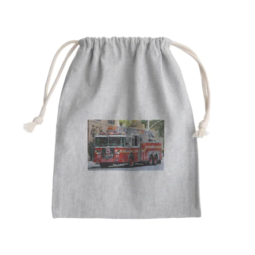 かっこいいはしご車 Mini Drawstring Bag