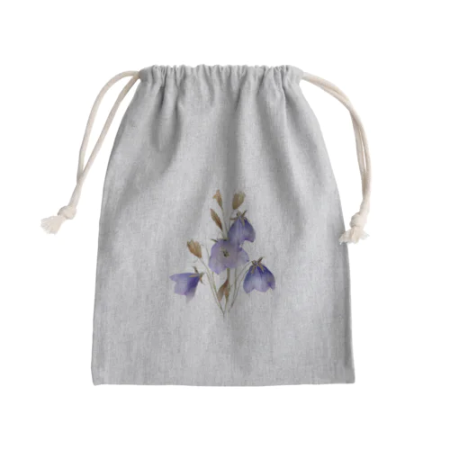 キキョウ Chinese bellflower Mini Drawstring Bag