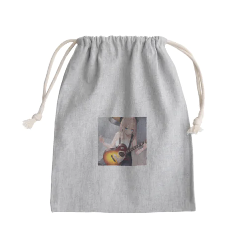 ギター娘 Mini Drawstring Bag