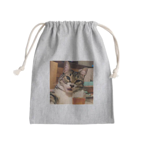 猫猫　泥酔 Mini Drawstring Bag