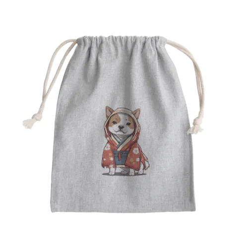 和装わんちゃん Mini Drawstring Bag