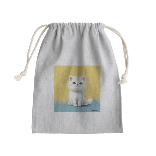 三つ子ネコのレモ Mini Drawstring Bag