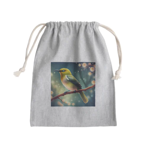 メジロ Mini Drawstring Bag