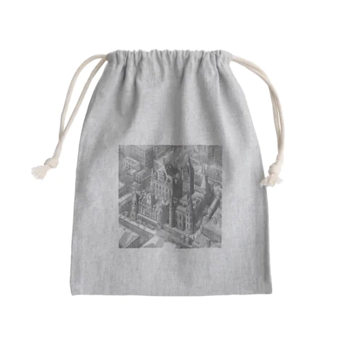 有名な観光スポットイメージ画像：ケベックシティ（カナダ、ケベック州） Mini Drawstring Bag