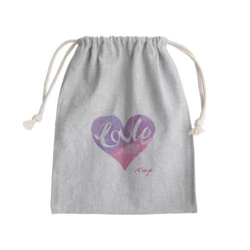 ふんわりLove Mini Drawstring Bag