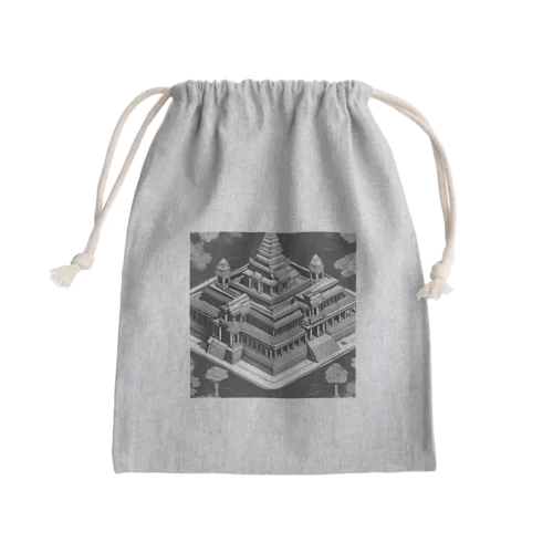 有名な観光スポットイメージ画像：アンコールワット（カンボジア） Mini Drawstring Bag