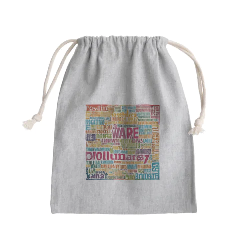 ポジティブワード Mini Drawstring Bag