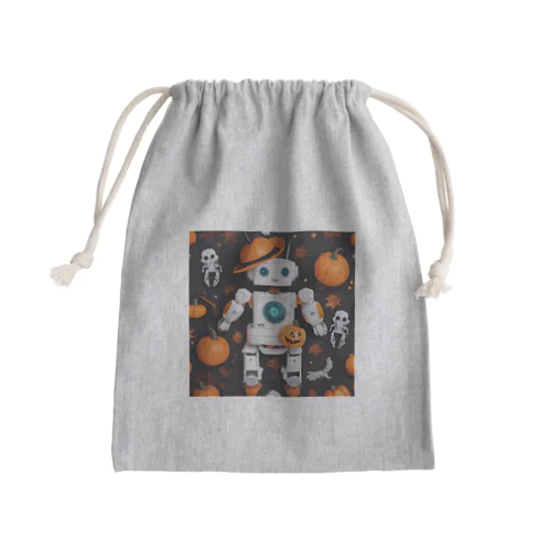 【ハロウィン】ロボット Mini Drawstring Bag