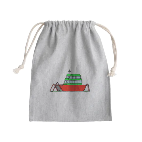 小さなフェリー Mini Drawstring Bag