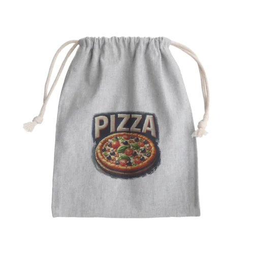 ピザ Mini Drawstring Bag