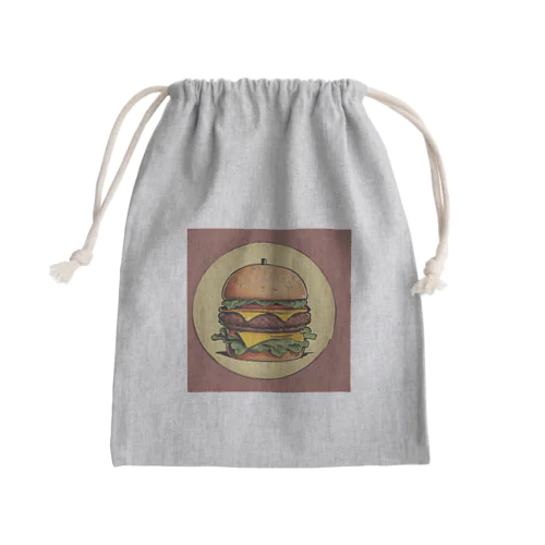 バーガーバーガー Mini Drawstring Bag