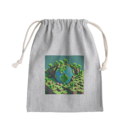 僕たちのすむ世界 Mini Drawstring Bag