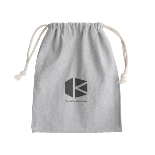 Kubography Black Logo Mini Drawstring Bag