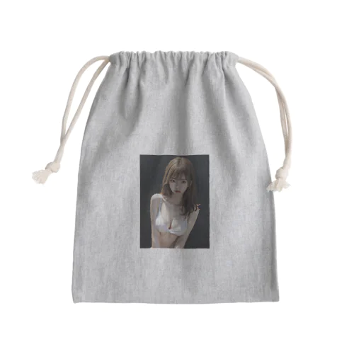美女図鑑（白い服） Mini Drawstring Bag