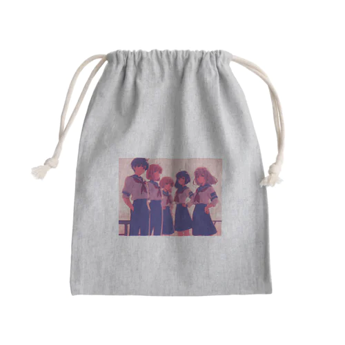 「ようこそ生徒会セーラー部」| 90s J-Anime "Welcome to the Student Council Sailor Department" Mini Drawstring Bag