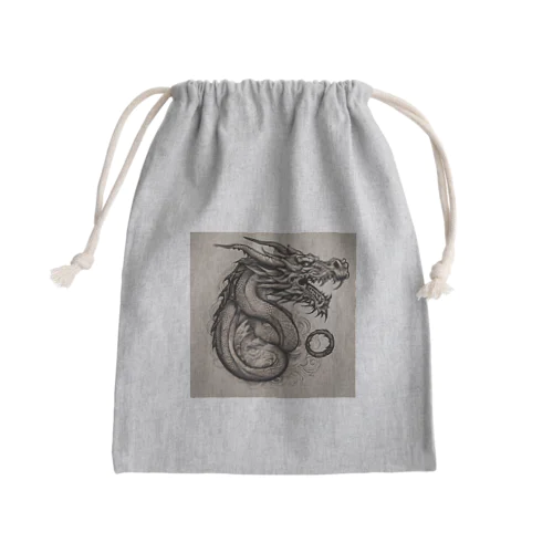 A dragon  Mini Drawstring Bag