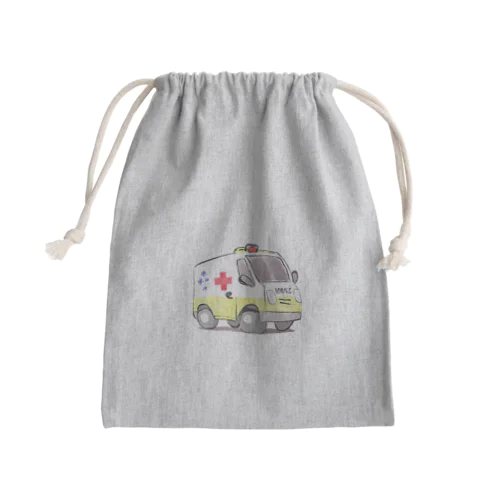 救急車くん Mini Drawstring Bag