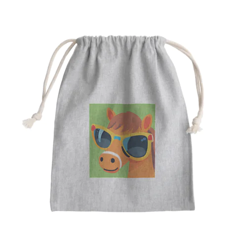 サングラスとヒヒー君 Mini Drawstring Bag