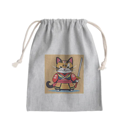 戦国武将猫 Mini Drawstring Bag